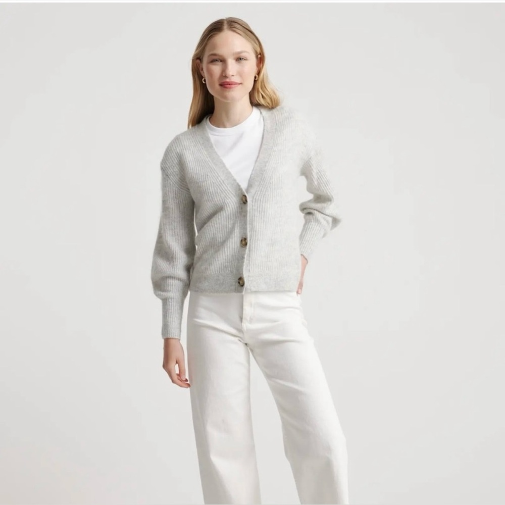 Quince Baby Alpaca Wool cropped cardigan - Picture 6 of 6